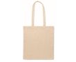 Tote bag en polycoton avec longues anses 130 g/m² couleur beige