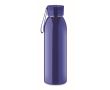 Bouteille en inox à couvercle, anse silicone assortie 650 ml couleur bleu