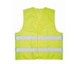 Gilet en polyester à bandes réfléchissantes haute visibilité couleur jaune