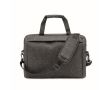 Sacoche pour ordinateur 15'' en feutrine RPET à bandoulière couleur gris foncé