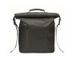 Sac à dos roll top étanche 30L en polyester avec zip frontal couleur noir