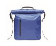 Sac à dos roll top étanche 30L en polyester avec zip frontal couleur bleu roi
