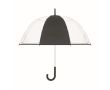 Parapluie transparent 1 panneau polyester et caoutchouc 23\" couleur noir