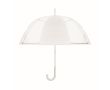 Parapluie transparent 1 panneau polyester et caoutchouc 23\" couleur blanc