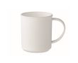 Mug vintage en plastique recyclé d'une capacité de 300 ml couleur blanc