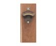 Décapsuleur mural en bois d'acacia avec aimant de fixation couleur bois