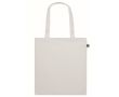 Tote bag en coton à longues anses Fairtrade 140 g/m² couleur blanc