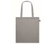 Tote bag en coton à longues anses Fairtrade 140 g/m² couleur gris