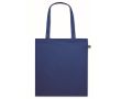 Tote bag en coton à longues anses Fairtrade 140 g/m² couleur bleu roi