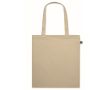 Tote bag en coton à longues anses Fairtrade 140 g/m² couleur ivoire