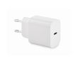 Chargeur rapide et adaptateur mural UE à 2 pôles type-C couleur blanc
