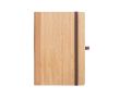Carnet A5 en bambou et liège avec couverture rigide couleur naturel