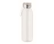 Bouteille en inox à couvercle, anse silicone assortie 650 ml couleur blanc