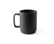 Tasse en céramique avec grande anse et finition mate 330 ml couleur noir