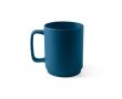 Tasse en céramique avec grande anse et finition mate 330 ml couleur bleu