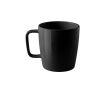 Tasse en céramique à finition brillante et capacité 450 ml couleur noir