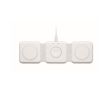 Station de charge sans fil pliable en ABS 3 points 15W couleur blanc