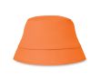 Chapeau publicitaire de plage couleur orange