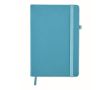 Carnet de notes avec papier recyclé couleur turquoise