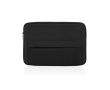 Pochette pour PC 15,6\" en RPET à coutures et poche frontale couleur noir