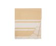 Serviette de plage hammam en coton à séchage rapide 360 g/m² couleur jaune