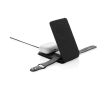 Chargeur sans fil 3-en-1 pliable à aimant téléphone vertical couleur noir