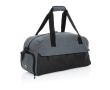 Sac de voyage en RPET au design spacieux avec poche frontale couleur gris