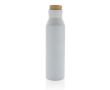 Bouteille thermos en inox recyclé à bouchon anti-fuite 650ml couleur blanc