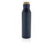Bouteille thermos en inox recyclé à bouchon anti-fuite 650ml couleur bleu