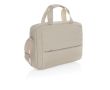Sacoche en RPET à poche et coutures décoratives avant 15,6\" couleur beige