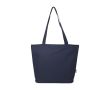 Sac fourre-tout en polyester recyclé à fermeture éclair couleur bleu marine