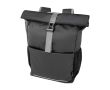 Sac à dos PC 15\" roll-up en polyester recyclé imperméable couleur noir