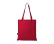 Sac à provisions en polyester recyclé avec anses 80g/m² couleur rouge