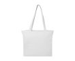 Sac à provisions en coton recyclé zippé 500 g/m² couleur blanc