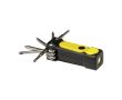 Set tournevis 8-en-1 avec 2 lumières LED et 6 embouts couleur jaune