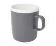 Mug en céramique avec extérieur mat et intérieur blanc 350ml couleur gris