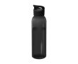 Bouteille transparente en plastique recyclé à poignée 650ml couleur noir