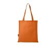 Sac à provisions en polyester recyclé avec anses 80g/m² couleur orange