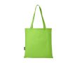 Sac à provisions en polyester recyclé avec anses 80g/m² couleur vert lime
