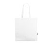 Sac à provisions en coton recyclé à anses courtes 220 g/m² couleur blanc
