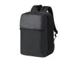 Sac à dos en similicuir pour PC 15\" avec poche frontale couleur noir