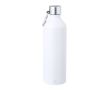 Bouteille en aluminium recyclé, fini mat et mousqueton 800ml couleur blanc