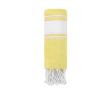 Serviette paréo en coton avec détails aux extrémités 180g/m² couleur jaune