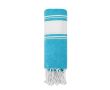 Serviette paréo en coton avec détails aux extrémités 180g/m² couleur bleu ciel