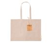 Sac en 100% coton recyclé à longues anses 220g/m² couleur naturel