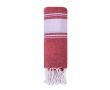 Serviette paréo en coton avec détails aux extrémités 180g/m² couleur rouge