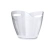 Seau à glace en plastique transparent à double poignée 8L couleur transparent