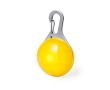 Lumière de sécurité pour animaux avec clip pour collier couleur jaune