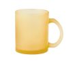 Mug en verre de différents coloris pour sublimation 350ml couleur jaune