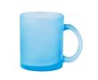Mug en verre de différents coloris pour sublimation 350ml couleur bleu ciel